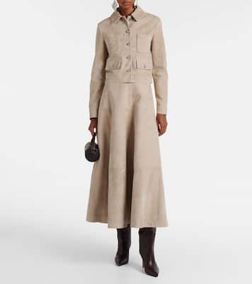 Jacke Astley aus Veloursleder | Altuzarra