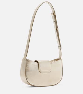 Bolso al hombro Gabry Mini de piel metalizada | Ferragamo