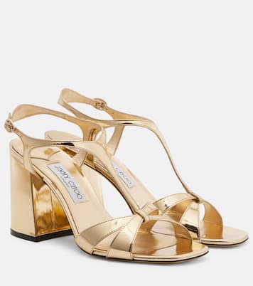 Kesia metallic leather sandals | Jimmy Choo