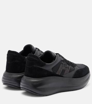 Maxi I Active suede-trimmed sneakers | Hogan
