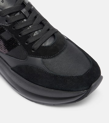 Maxi I Active suede-trimmed sneakers | Hogan