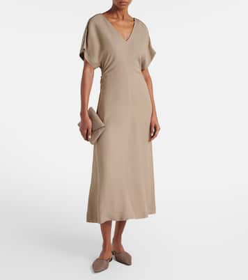 ميولز مقلّم بالجلد | Brunello Cucinelli