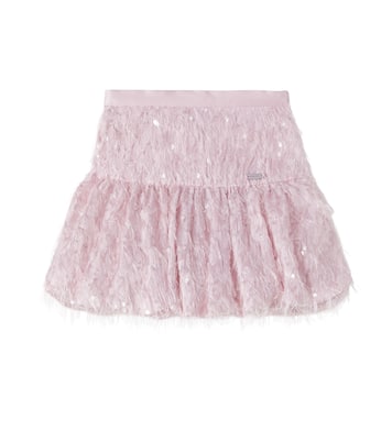 Fringed sequined skirt | Monnalisa