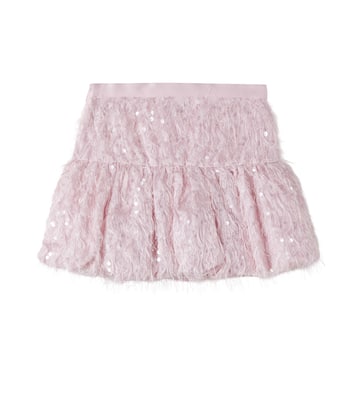 Fringed sequined skirt | Monnalisa