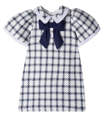 Checked cotton-blend tweed dress | Patachou