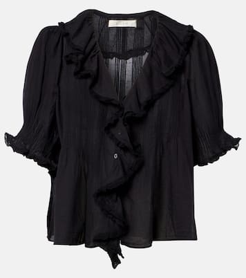 Henri cotton voile top | Dôen