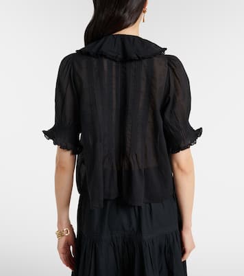 Henri cotton voile top | Dôen