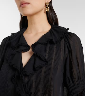 Henri cotton voile top | Dôen