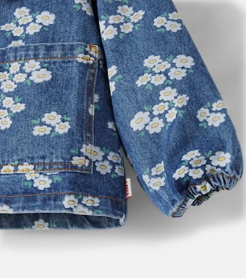 Blossoms floral denim jacket | Tinycottons