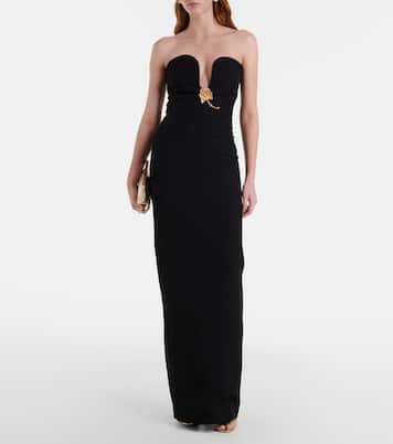 Vestido de fiesta con aplique floral | Roland Mouret