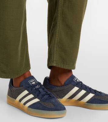 Gazelle Indoor suede-trimmed sneakers | Adidas