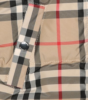 Baby checked down onesie | Burberry Kids