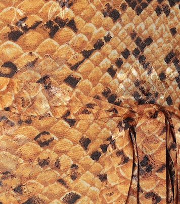 Lupita snake-print dress | Preen by Thornton Bregazzi