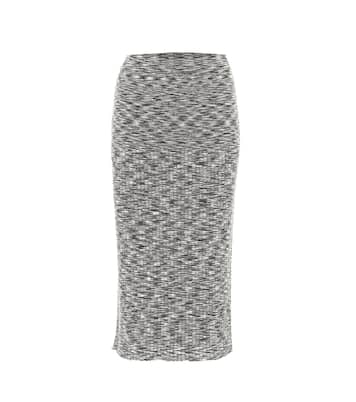 Falda midi de lana elastizada | Joseph