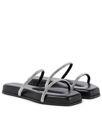 Fontana embellished leather slides | Christopher Esber