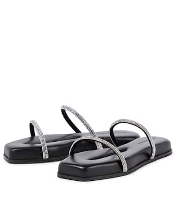 Fontana embellished leather slides | Christopher Esber