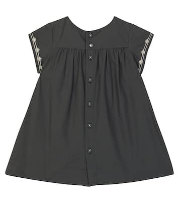 Bebé - vestido de algodón bordado | Bonpoint