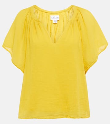 Blusa Ashlyn de gasa de algodón | Velvet