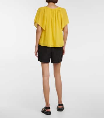 Blusa Ashlyn de gasa de algodón | Velvet