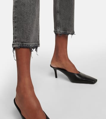 Riley high-rise cropped slim jeans | Agolde