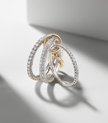 Bague Nova en argent sterling, or 18 ct et diamants | Spinelli Kilcollin