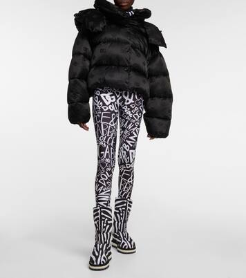 Zebra-print padded nylon snow boots | Dolce&Gabbana