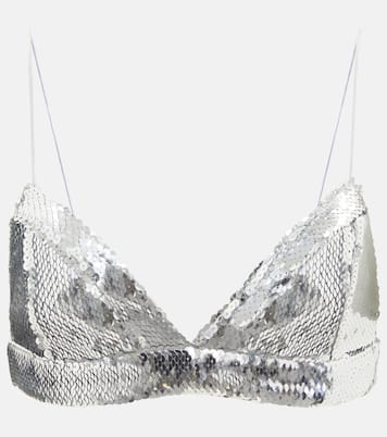 Sequin-embellished bra top | Alex Perry