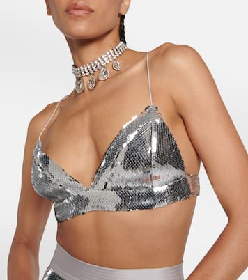 Sequin-embellished bra top | Alex Perry