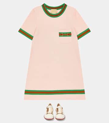 Abito Horsebit in jersey di cotone | Gucci Kids