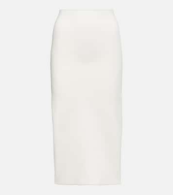 VB Body high-rise knit midi skirt | Victoria Beckham