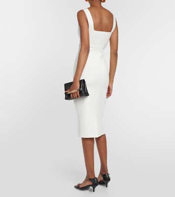 VB Body high-rise knit midi skirt | Victoria Beckham