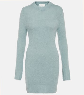 Turtleneck wool-blend minidress | Ami Paris