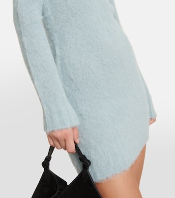 Turtleneck wool-blend minidress | Ami Paris