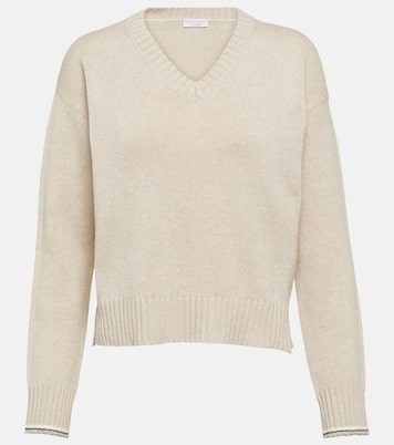 Pull en laine, cachemire et soie | Brunello Cucinelli