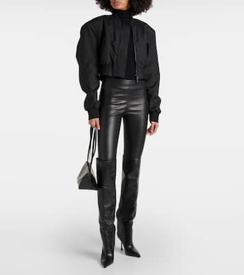 Cropped bomber jacket | Wardrobe.NYC