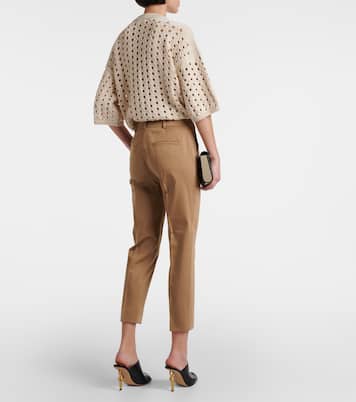 بنطلون كروب بأرجل مستقيمة من القطن Lince | Max Mara