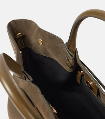 New York Midi grained leather tote bag | DeMellier
