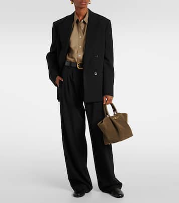 New York Midi grained leather tote bag | DeMellier