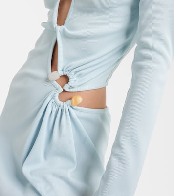 Abito midi in jersey con cut-out | Christopher Esber