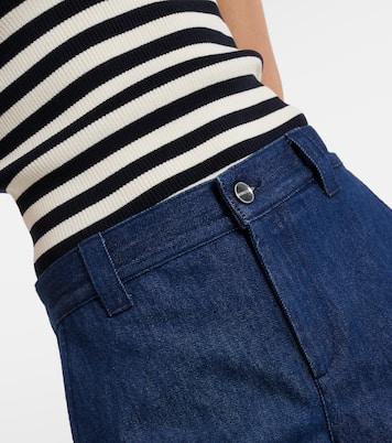 Shorts di jeans Horsebit | Gucci