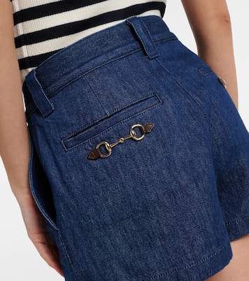 Shorts di jeans Horsebit | Gucci