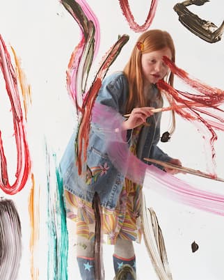 Abito in cotone con stampa | Stella McCartney Kids
