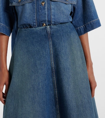 Falda midi Renta de denim | Khaite