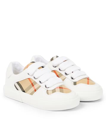 Sneakers in pelle Burberry Check | Burberry Kids