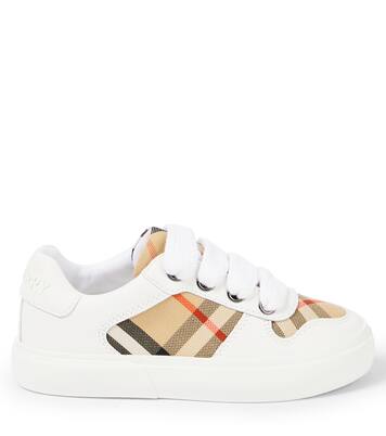 Sneakers in pelle Burberry Check | Burberry Kids