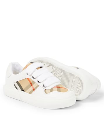 Sneakers in pelle Burberry Check | Burberry Kids