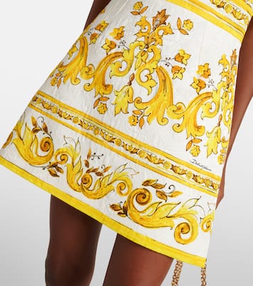 Abito corto Majolica in broccato | Dolce&Gabbana