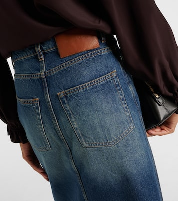 Denim midi skirt | Victoria Beckham