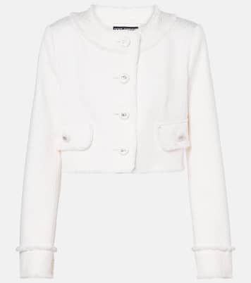 Cropped wool-blend tweed jacket | Dolce&Gabbana