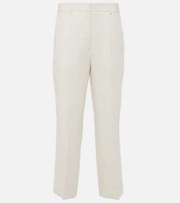 Gerade High-Rise Cropped-Hose | Toteme